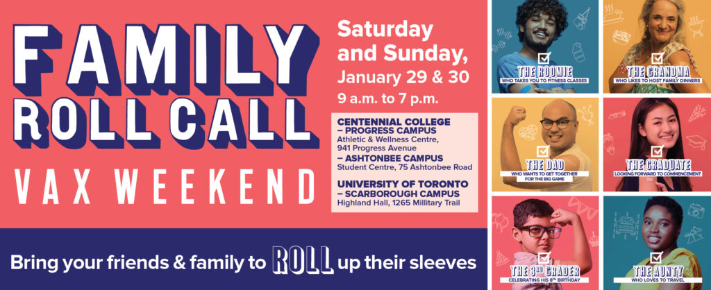 Family Roll Call Vax Weekend